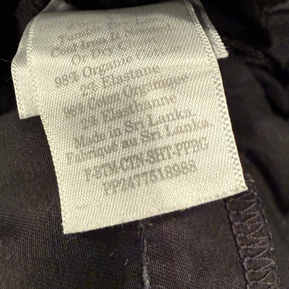 Everlane Black Organic Cotton Paperbag‎ Waist Shorts High Rise Small 1019435